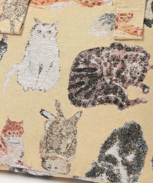 studio CLIP（スタディオクリップ）の「総柄ジャガードランチトート[うちの猫博]（ハンドバッグ・レディース・その他・FREE）」の8枚目の写真