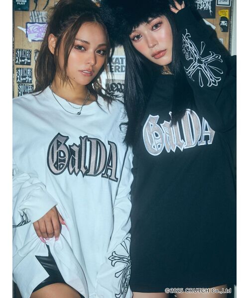 GYDA×GALFY original cross long Tシャツガルフィー GYDA×GALFY original cross long Tシャツ（Tシャツ/カットソー
