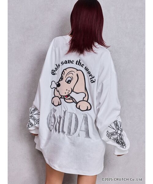 GYDA×GALFY original cross long Tシャツ（Tシャツ/カットソー