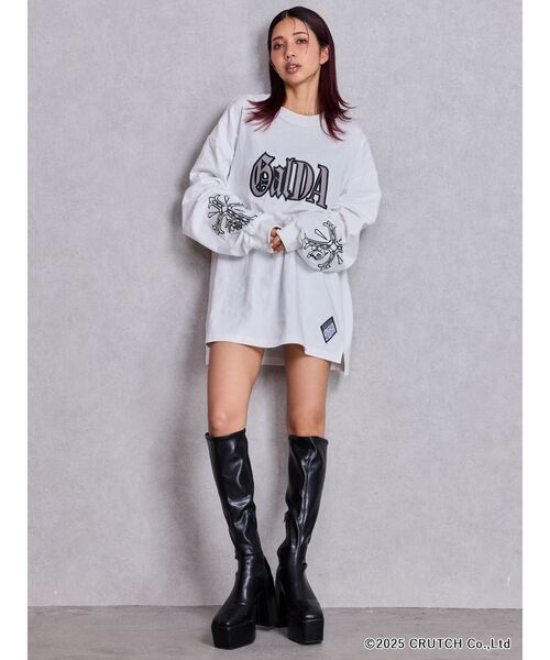 GYDA×GALFY original cross long Tシャツ（Tシャツ/カットソー