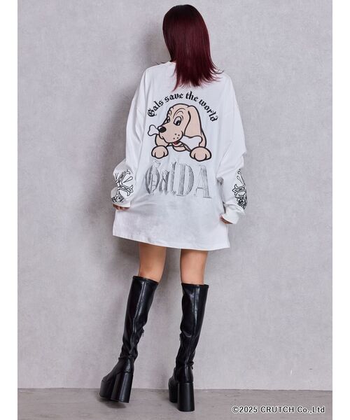 GYDA×GALFY original cross long Tシャツ（Tシャツ/カットソー