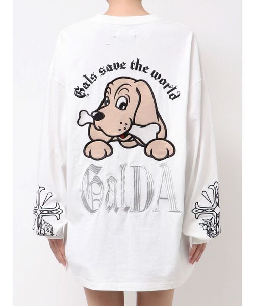 GYDA×GALFY original cross long Tシャツ（Tシャツ/カットソー