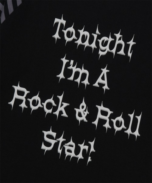 MAHAGRID(マハグリッド)の「『mahagrid/マハグリッド』 ROCK STAR RAGLAN STRIPE LS TEE/ロックスターラグランロンティー(Tシャツ/カットソー・レディース・ブラック/ボルドー・MEDIUM/LARGE)」の8枚目の写真