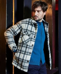 HIDEAWAYS NICOLE | Wパッチポケット チェックブルゾン(その他アウター)