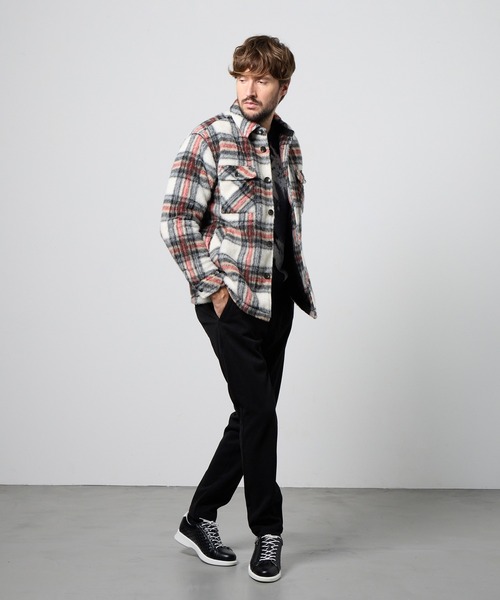 セール】Wパッチポケット チェックブルゾン（その他アウター