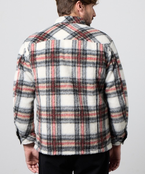 HIDEAWAYS NICOLE(ハイダウェイニコル)の「Wパッチポケット チェックブルゾン(その他アウター・メンズ・トリコロール/グレー系その他/ホワイト×ブラック/ブラック系その他・X-LARGE/LARGE/MEDIUM)」の7枚目の写真