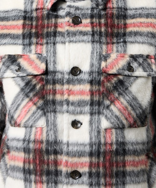 HIDEAWAYS NICOLE(ハイダウェイニコル)の「Wパッチポケット チェックブルゾン(その他アウター・メンズ・トリコロール/グレー系その他/ホワイト×ブラック/ブラック系その他・X-LARGE/LARGE/MEDIUM)」の11枚目の写真