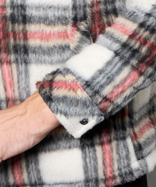 HIDEAWAYS NICOLE(ハイダウェイニコル)の「Wパッチポケット チェックブルゾン(その他アウター・メンズ・トリコロール/グレー系その他/ホワイト×ブラック/ブラック系その他・X-LARGE/LARGE/MEDIUM)」の12枚目の写真