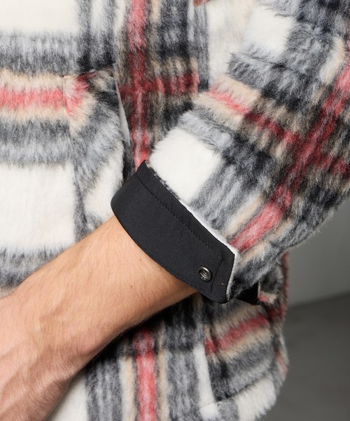 HIDEAWAYS NICOLE(ハイダウェイニコル)の「Wパッチポケット チェックブルゾン(その他アウター・メンズ・トリコロール/グレー系その他/ホワイト×ブラック/ブラック系その他・X-LARGE/LARGE/MEDIUM)」の13枚目の写真