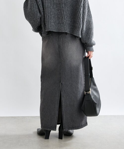 RIVE DROITE（リヴドロワ）の「【MONN.:.(モン)】タックコクーンマキシスカート（スカート・レディース・ブラック・38/36）」の20枚目の写真