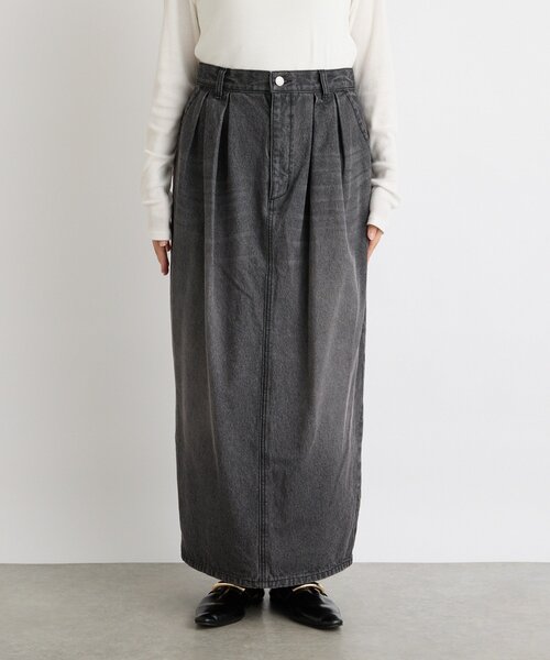 RIVE DROITE（リヴドロワ）の「【MONN.:.(モン)】タックコクーンマキシスカート（スカート・レディース・ブラック・38/36）」の19枚目の写真