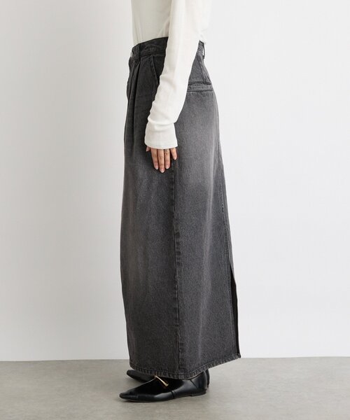 RIVE DROITE（リヴドロワ）の「【MONN.:.(モン)】タックコクーンマキシスカート（スカート・レディース・ブラック・38/36）」の18枚目の写真