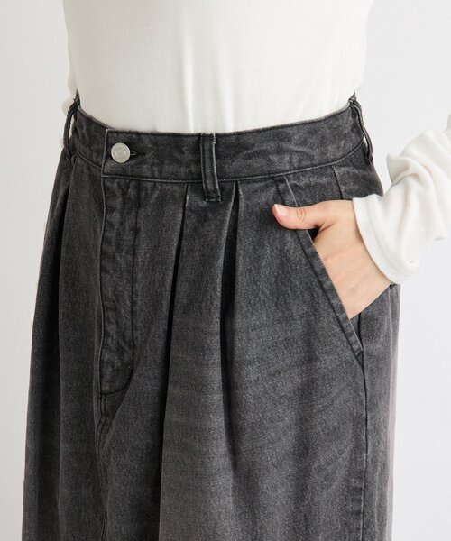 RIVE DROITE（リヴドロワ）の「【MONN.:.(モン)】タックコクーンマキシスカート（スカート・レディース・ブラック・38/36）」の17枚目の写真