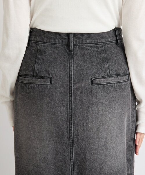 RIVE DROITE（リヴドロワ）の「【MONN.:.(モン)】タックコクーンマキシスカート（スカート・レディース・ブラック・38/36）」の7枚目の写真