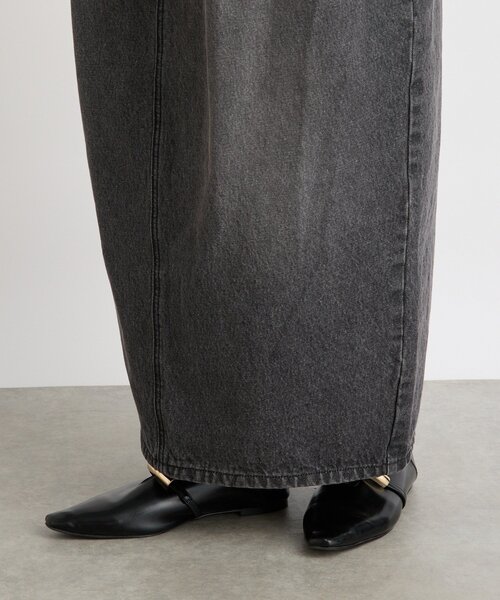 RIVE DROITE（リヴドロワ）の「【MONN.:.(モン)】タックコクーンマキシスカート（スカート・レディース・ブラック・38/36）」の14枚目の写真