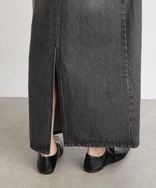 RIVE DROITE（リヴドロワ）の「【MONN.:.(モン)】タックコクーンマキシスカート（スカート・レディース・ブラック・38/36）」の10枚目の写真