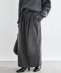 RIVE DROITE リヴドロワ　ロングスカート ウエストゴム】コットンリネンロングスカート | RIVE DROITE