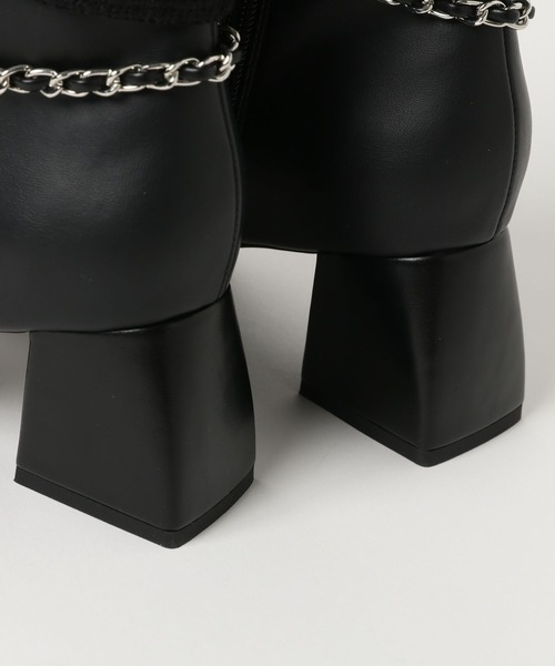 HARE（ハレ）の「ツイードキリカエブーツ(HARE)（ブーツ・レディース・ブラック・MEDIUM/LARGE）」の9枚目の写真