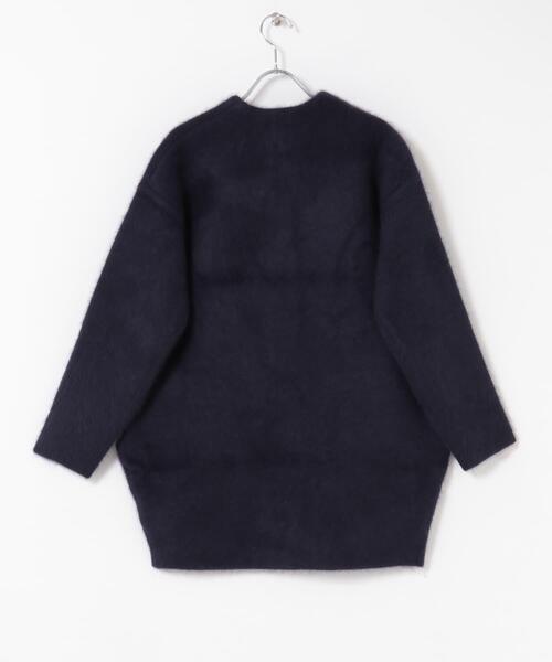 URBAN RESEARCH ROSSO WOMEN（アーバンリサーチ　ロッソ）の「『別注』ELENDEEK×ROSSO　CN RACCOON MIX WCD（カーディガン/ボレロ・レディース・アイボリー/ネイビー・2/1）」の11枚目の写真