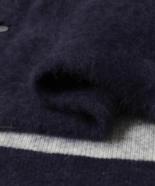 URBAN RESEARCH ROSSO WOMEN（アーバンリサーチ　ロッソ）の「『別注』ELENDEEK×ROSSO　CN RACCOON MIX WCD（カーディガン/ボレロ・レディース・アイボリー/ネイビー・2/1）」の12枚目の写真