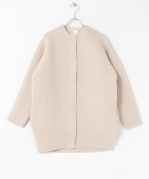 URBAN RESEARCH ROSSO WOMEN（アーバンリサーチ　ロッソ）の「『別注』ELENDEEK×ROSSO　CN RACCOON MIX WCD（カーディガン/ボレロ・レディース・アイボリー/ネイビー・2/1）」の21枚目の写真