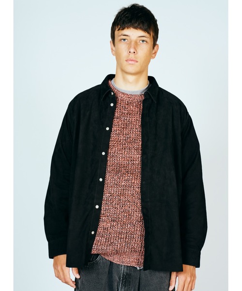 SUNNY  SPORTS（サニースポーツ）の「SUNNY SPORTS サニースポーツ / WAFFLE MIX CREW SWEATER（ニット/セーター・メンズ・レッド/オレンジ/グレー・LARGE/MEDIUM）」の6枚目の写真