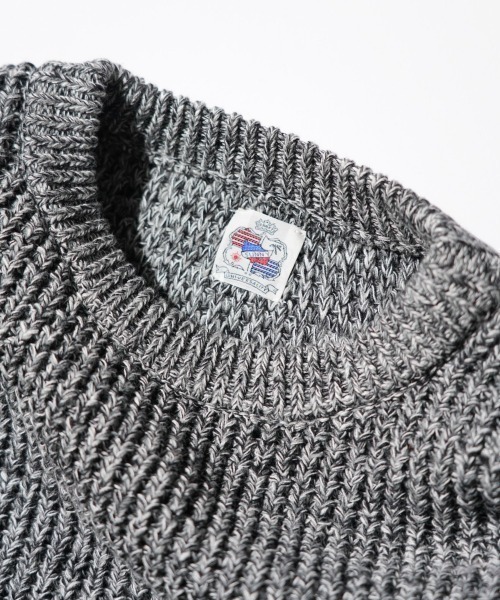 SUNNY  SPORTS（サニースポーツ）の「SUNNY SPORTS サニースポーツ / WAFFLE MIX CREW SWEATER（ニット/セーター・メンズ・レッド/オレンジ/グレー・LARGE/MEDIUM）」の15枚目の写真