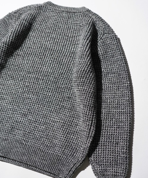 SUNNY  SPORTS（サニースポーツ）の「SUNNY SPORTS サニースポーツ / WAFFLE MIX CREW SWEATER（ニット/セーター・メンズ・レッド/オレンジ/グレー・LARGE/MEDIUM）」の20枚目の写真