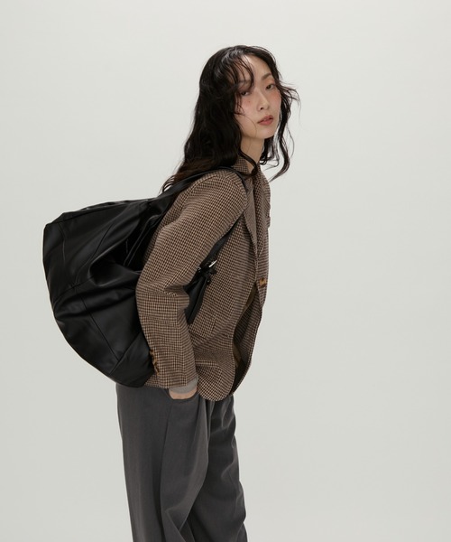 Tailored Brown Houndstooth Jacket / テーラードブラウン千鳥格子