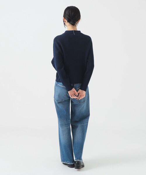 B:MING by BEAMS(ビーミングバイビームス)の「フロント フリル プルオーバー ニット (手洗い可)(ニット/セーター・レディース・ブラウン/ネイビー・ONE SIZE)」の13枚目の写真