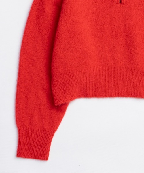 MAISON SPECIAL(メゾンスペシャル)の「Fox Blend Knit Tops / フォックスブレンドニットトップス(ニット/セーター・レディース・グレー/レッド/グリーン・FREE)」の11枚目の写真