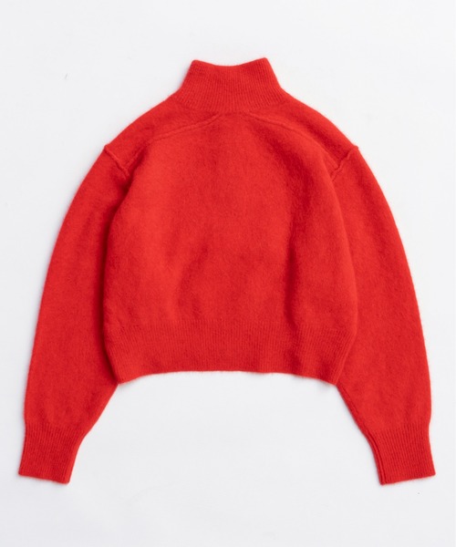 MAISON SPECIAL(メゾンスペシャル)の「Fox Blend Knit Tops / フォックスブレンドニットトップス(ニット/セーター・レディース・グレー/レッド/グリーン・FREE)」の8枚目の写真