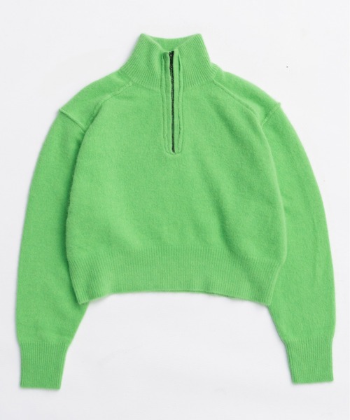 MAISON SPECIAL(メゾンスペシャル)の「Fox Blend Knit Tops / フォックスブレンドニットトップス(ニット/セーター・レディース・グレー/レッド/グリーン・FREE)」の15枚目の写真
