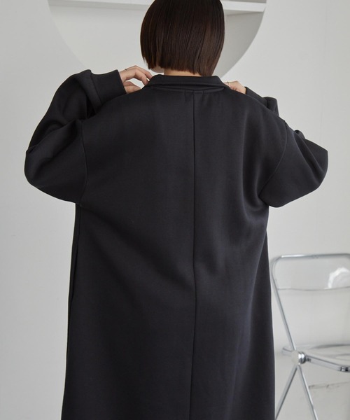 狐狸刺繡半拉鍊加絨衛衣裙