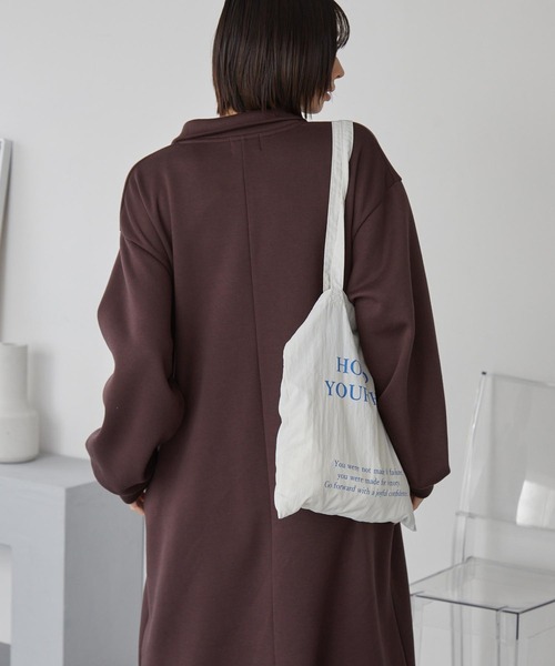 MONO-MART(モノマート)の「PENNEYS/ペニーズ 別注 THE FOX ロゴ ワンポイント刺繍 ハーフジップ裏起毛スウェットワンピース(ワンピース・レディース・ネイビー/スミクロ/杢グレー/ブラウン/オートミール・L/M)」の16枚目の写真