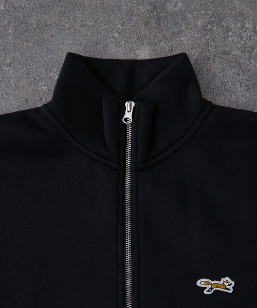 ONE,S UP ワンズアップ　⚠️値下げ致しました！ PENNEYS/ペニーズ 別注 THE FOX ロゴ ワンポイント刺繍 ハーフジップ裏