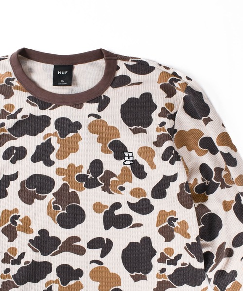 HUF(ハフ)の「【C-HUF】【HUF/ハフ】SHRADER CAMO L/S THERMAL KN00541(Tシャツ/カットソー・メンズ・カモフラージュ・MEDIUM/X-LARGE)」の3枚目の写真