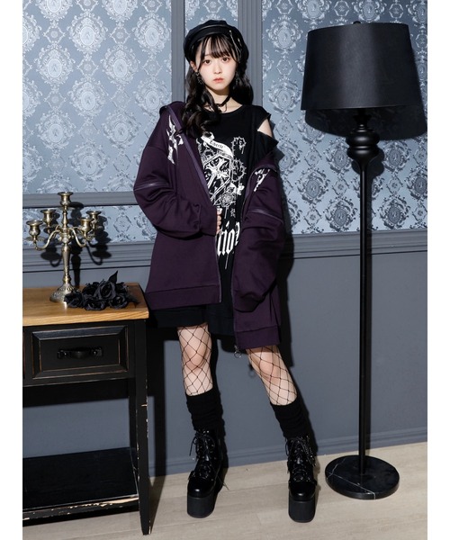 NOEMIE（ノエミー）の「2WAYうさ耳ユニセックスZIP裏毛パーカー