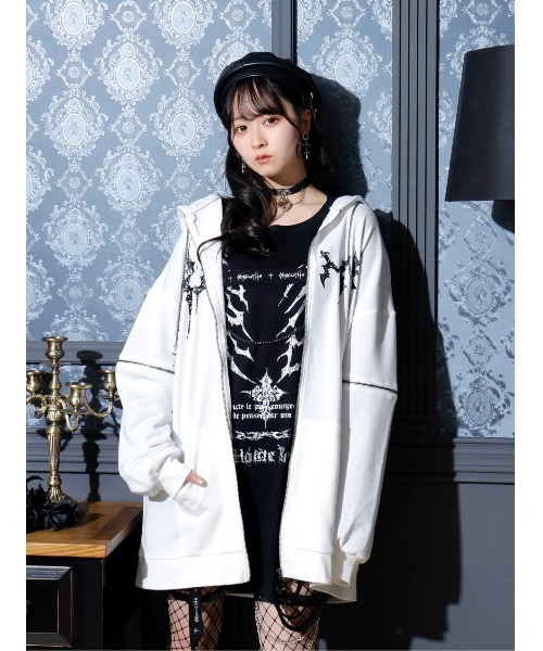 NOEMIE（ノエミー）の「2WAYうさ耳ユニセックスZIP裏毛パーカー