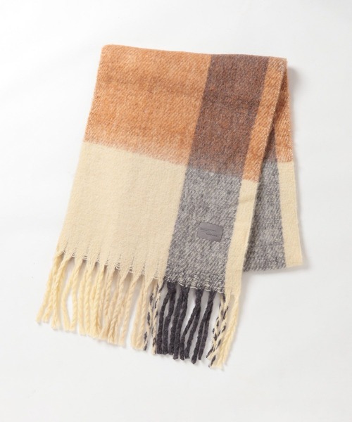 niko and...（ニコアンド）の「ウール混ボリュームマフラー（マフラー・メンズ・アイボリー/キャメル/ブラウン/ネイビー・FREE）」の8枚目の写真