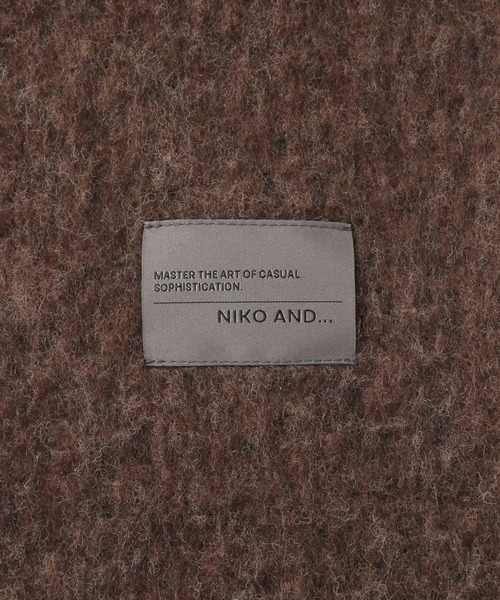 niko and...（ニコアンド）の「ウール混ボリュームマフラー（マフラー・メンズ・アイボリー/キャメル/ブラウン/ネイビー・FREE）」の14枚目の写真