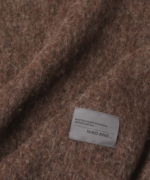 niko and...（ニコアンド）の「ウール混ボリュームマフラー（マフラー・メンズ・アイボリー/キャメル/ブラウン/ネイビー・FREE）」の15枚目の写真