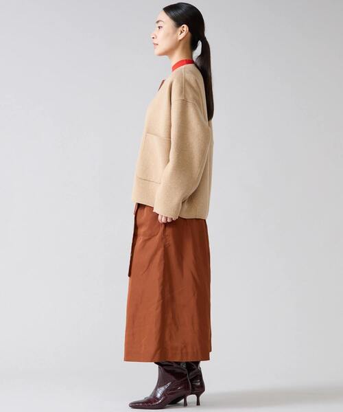 Tiara(ティアラ)の「リバーZIPジャケットコート(その他アウター・レディース・キャメル/アイボリー/チャコールグレー・FREE)」の15枚目の写真