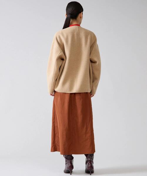 Tiara(ティアラ)の「リバーZIPジャケットコート(その他アウター・レディース・キャメル/アイボリー/チャコールグレー・FREE)」の16枚目の写真