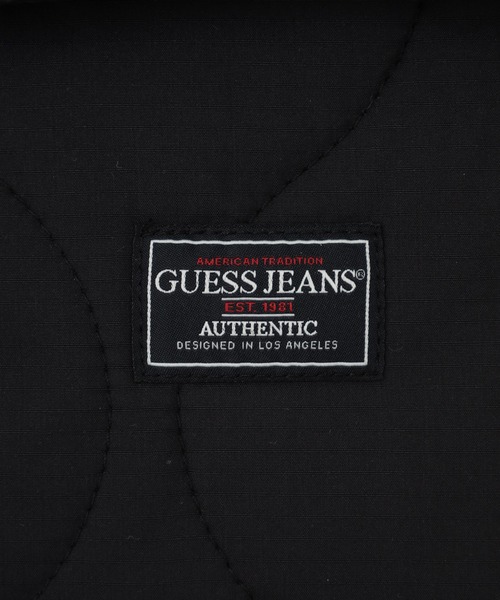 GUESS JEANS(ゲスジーンズ)の「GUESS JEANS GJ QUILTED PUFFER VEST ゲス キルティング・パファーベスト(ダウンベスト・メンズ・ブラック・S/L/M)」の7枚目の写真