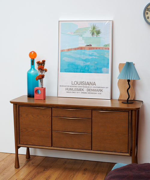 LOUSIANA POSTER】David Hockney Pool and steps A1 アートフレーム