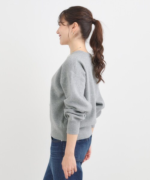 Cutie Blonde（キューティーブロンド）の「ふわふわタッチでほっこり アニマル ジャカードニット（ニット/セーター・レディース・グレー/ダークブラウン・04/03/02/01）」の11枚目の写真