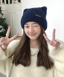 Mayree（メイリー）の「【urge select】《アニマルシリーズ》ネコ耳 もこもこ ニット帽/ニットキャップ【8色展開】（ニットキャップ/ビーニー）」