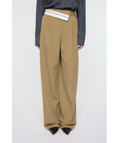 MOUSSY(マウジー)の「TURN OVER BELT トラウザー(スラックス・レディース・ベージュ/ブラック系その他・2/1)」の7枚目の写真