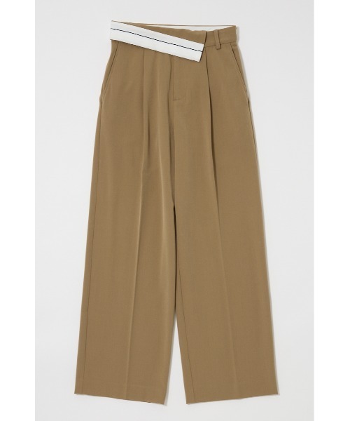 MOUSSY(マウジー)の「TURN OVER BELT トラウザー(スラックス・レディース・ベージュ/ブラック系その他・2/1)」の8枚目の写真